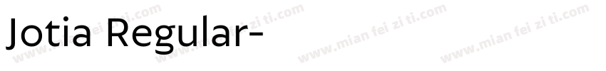 Jotia Regular字体转换